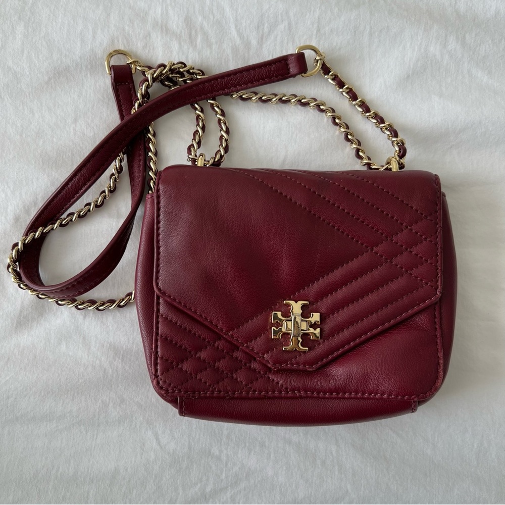 Tory Burch Mini Kira Quilted Leather Crossbody Bag